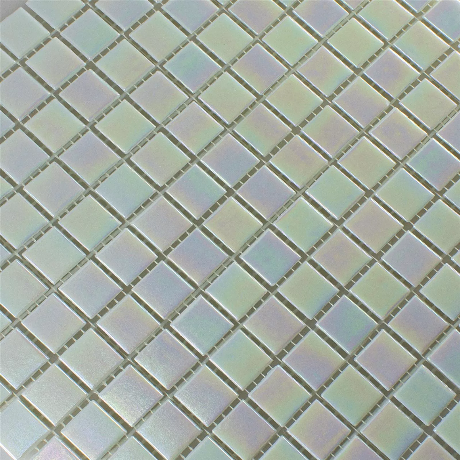 Mosaico Di Vetro Effetto Madreperla Ingolstadt Bianco Piazza 20