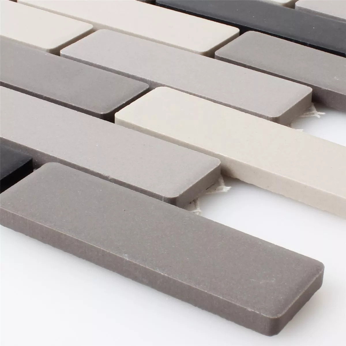 Mosaikfliesen Keramik Beige Grau Unglasiert Mosaikfliesen Keramik Beige Grau Unglasiert