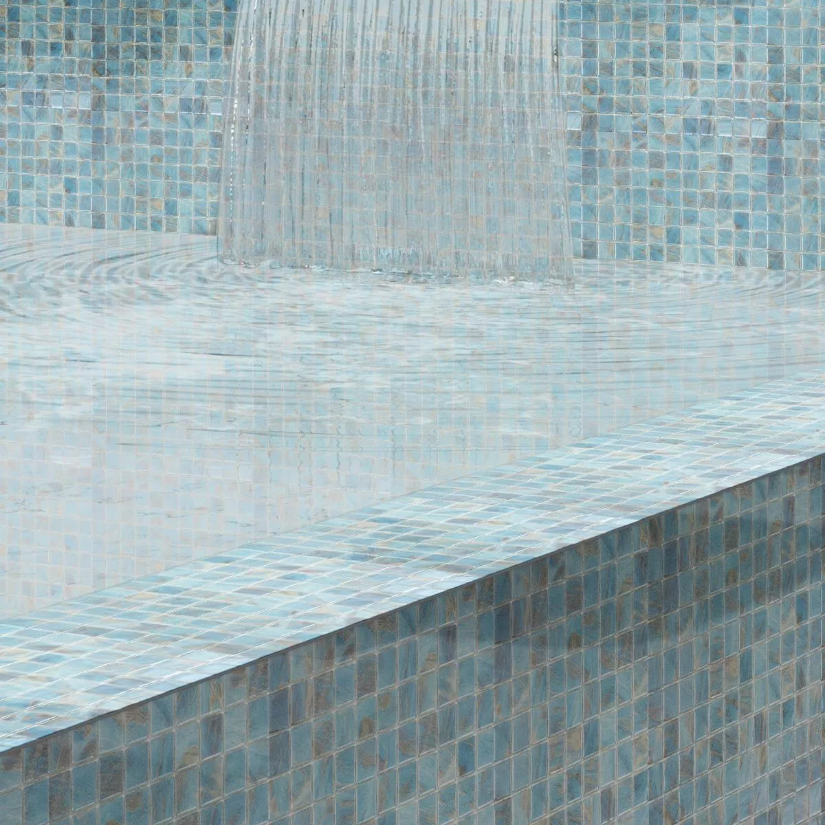 Vetro Piscina Mosaico Alassio Blu 38