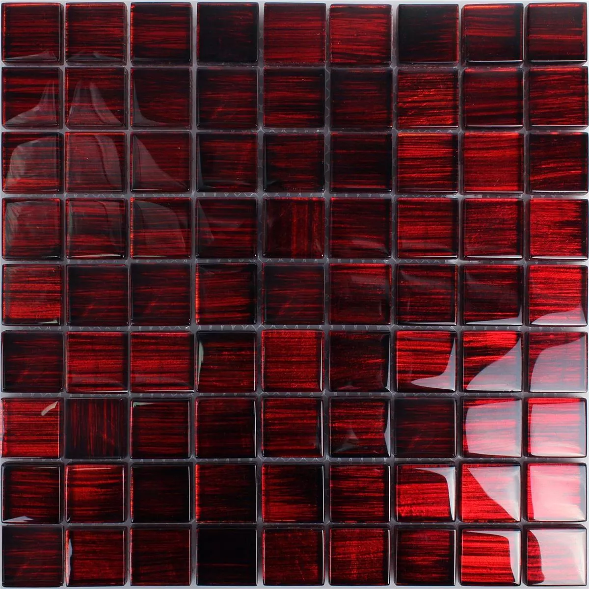 Muster von Glasmosaik Fliesen Tradition Dunkelrot