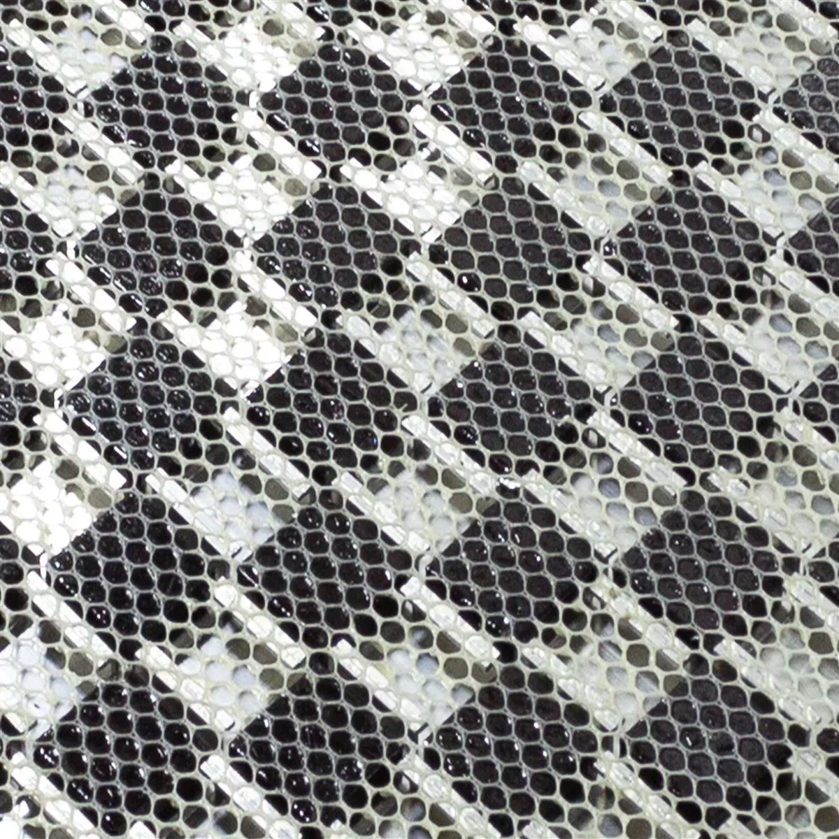 Campione Vetro Alluminio Mosaico Eldorien Rame-Grigio