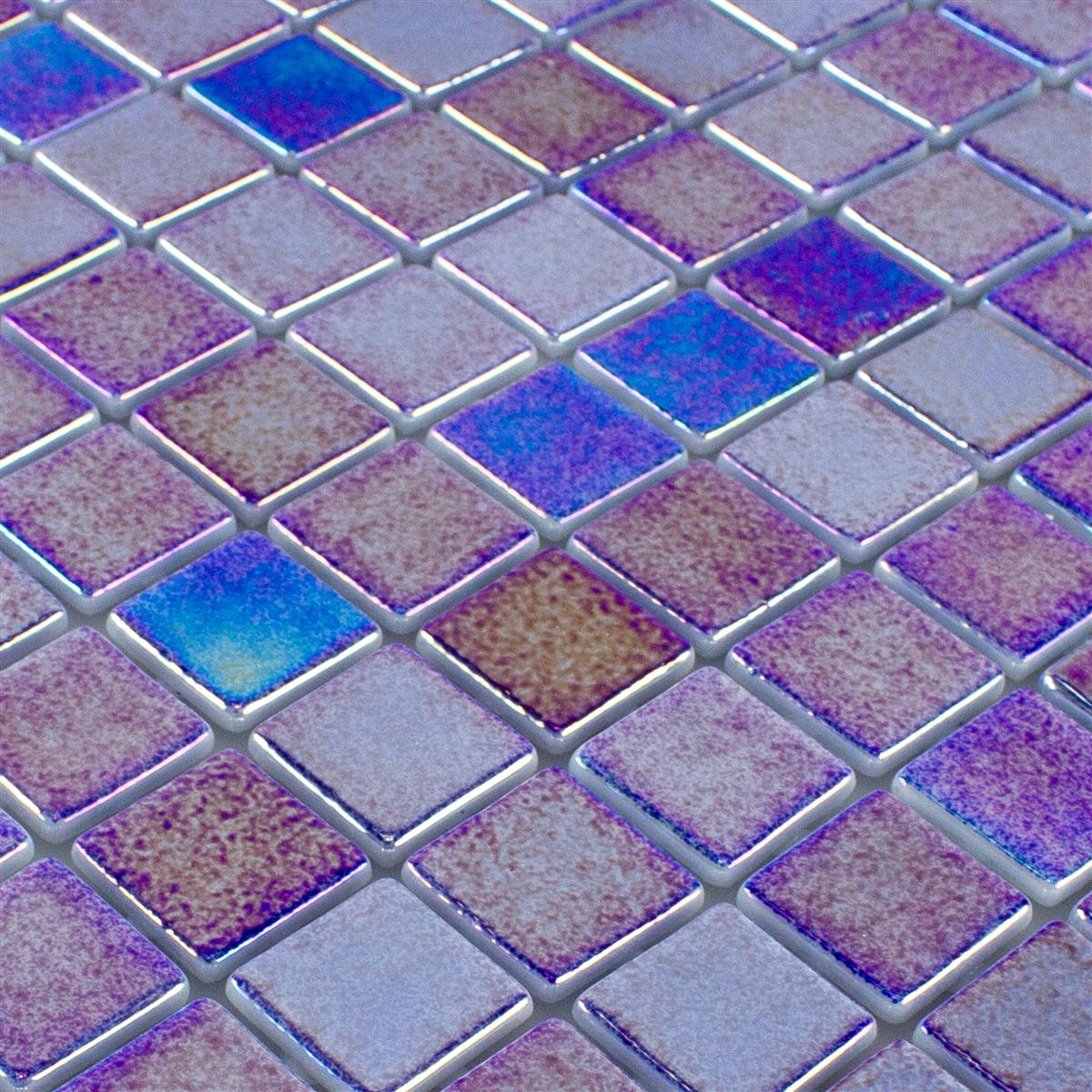 Glas Schwimmbad Pool Mosaik McNeal Dunkelblau 25