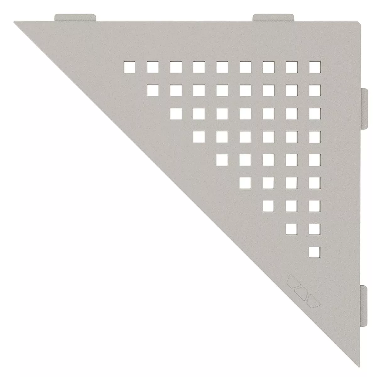 Mensola a muro Mensola per doccia Schlüter triangolo 21x21 cm quadrato beige