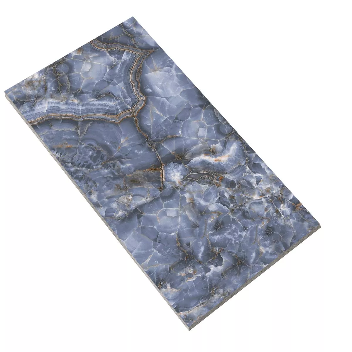 Bodenfliese Waterloo Blau Poliert 60x120cm