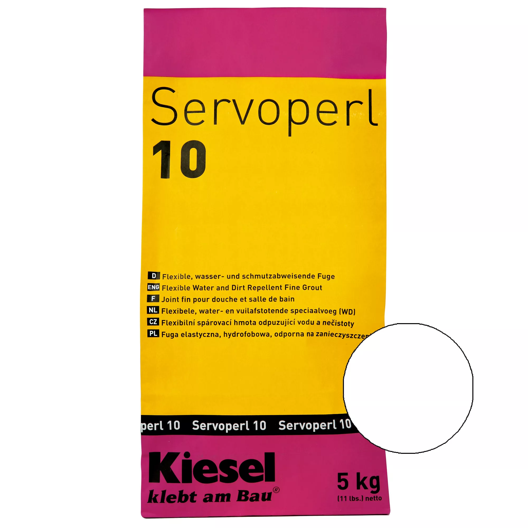 Kiesel Servoperl 10 - Flexible zementäre Fuge (5KG Edelweiß)