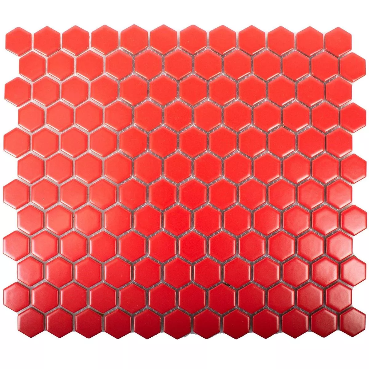 Échantillon Céramique Mosaïque Carrelage Zenon Rouge Mat