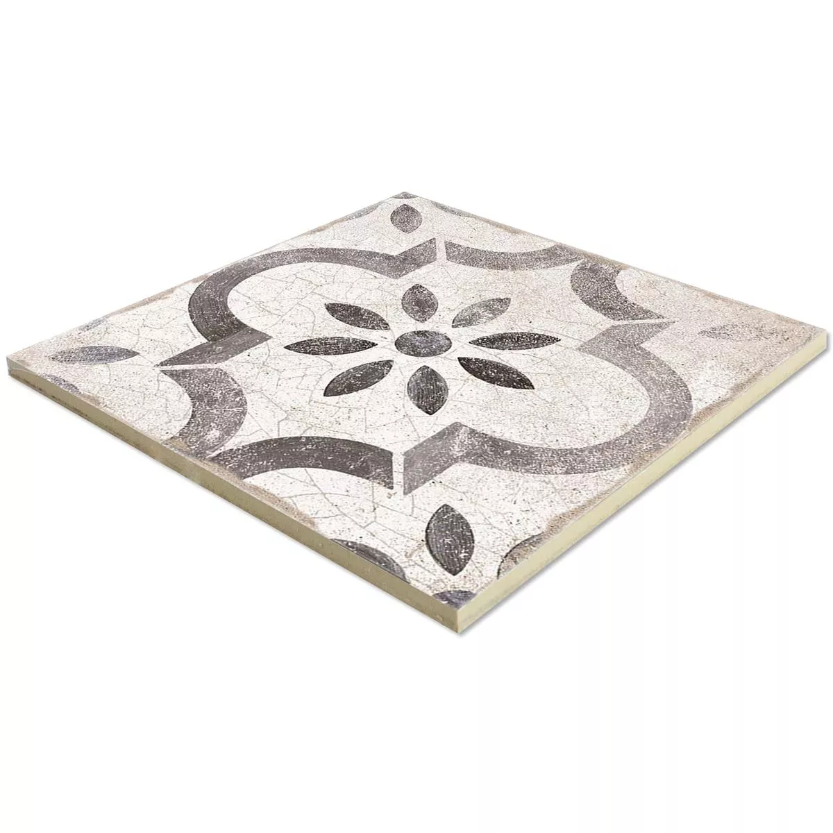 Gres Porcellanato Piastrelle Allora Decorative Grigio 22,5 x 22,5cm