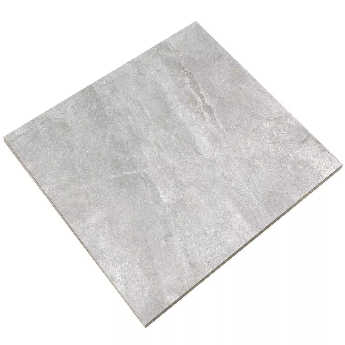 Échantillon Carrelage Sol Et Mur Pangea Marbre Optique Mat Argent 120x120cm