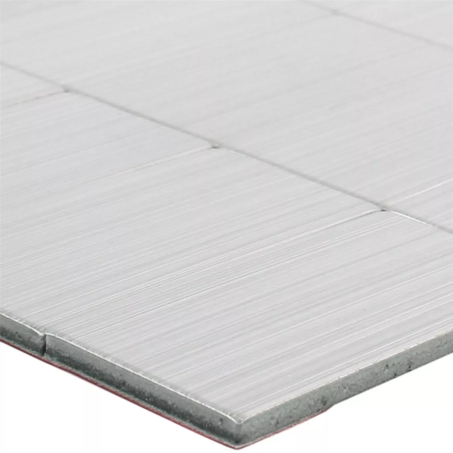 Mosaico Metallo Autoadesivo Mikros Argento Rettangolo Mosaico Metallo Autoadesivo Mikros Argento Rettangolo