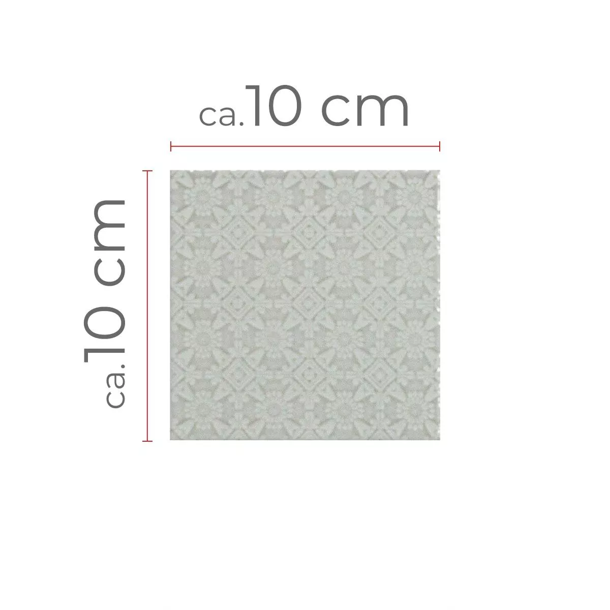 Campione Ceramica Mosaico Rivabella Relief Grigio