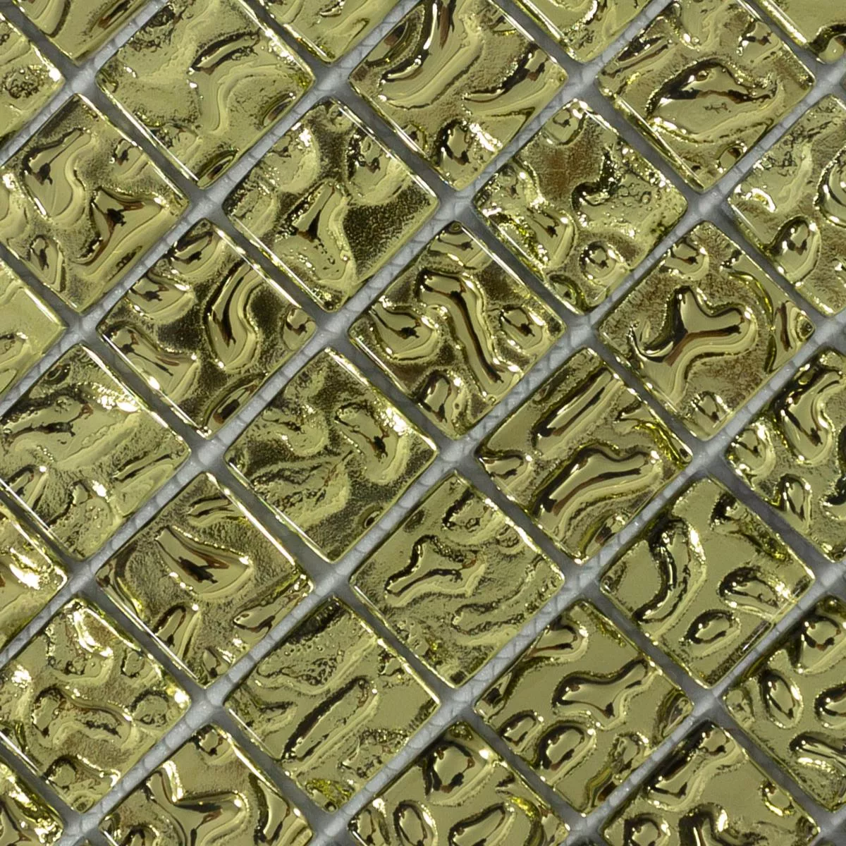 Mosaico Di Vetro Piastrelle Aquatic Oro