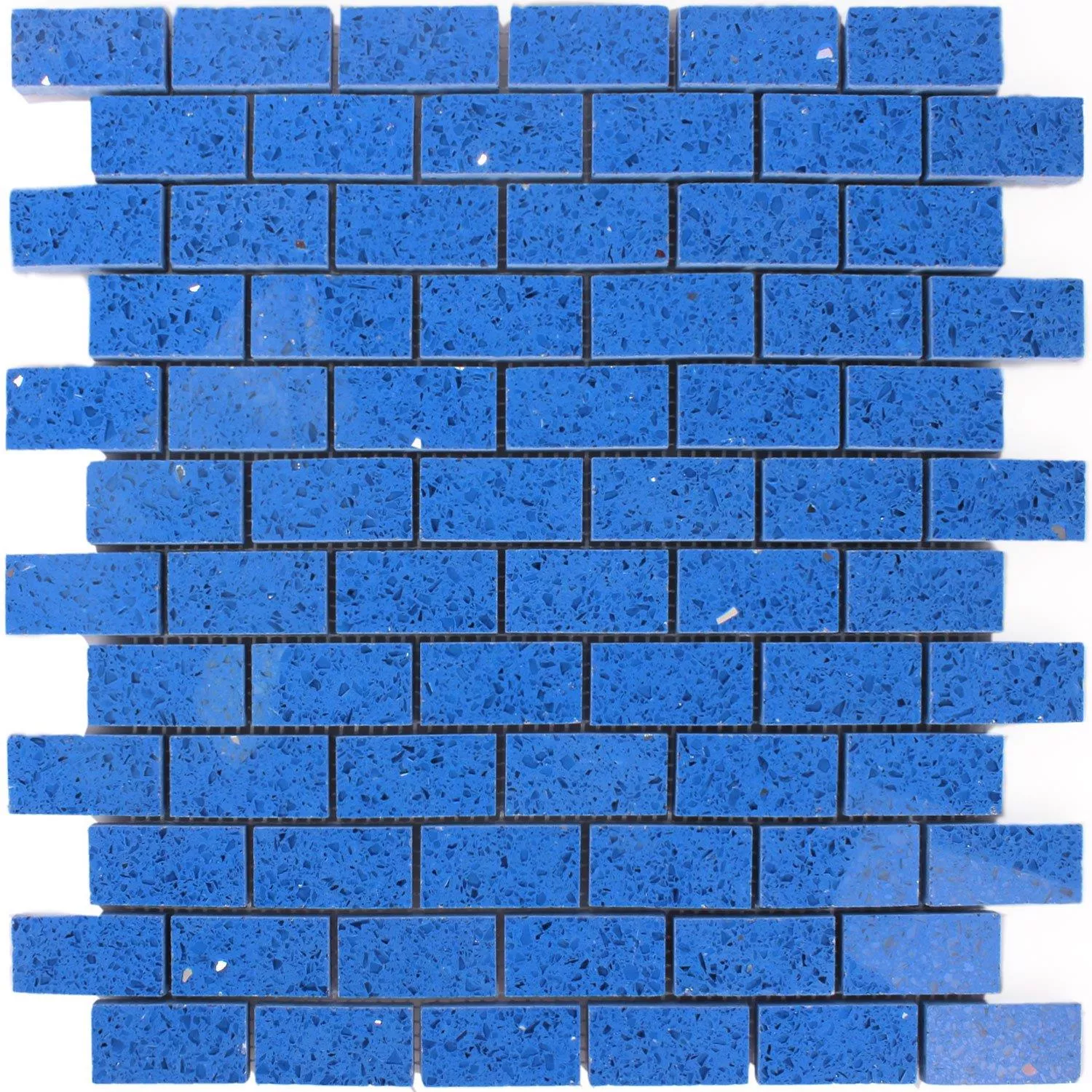 Campione Mosaico Resin Quarz Blu