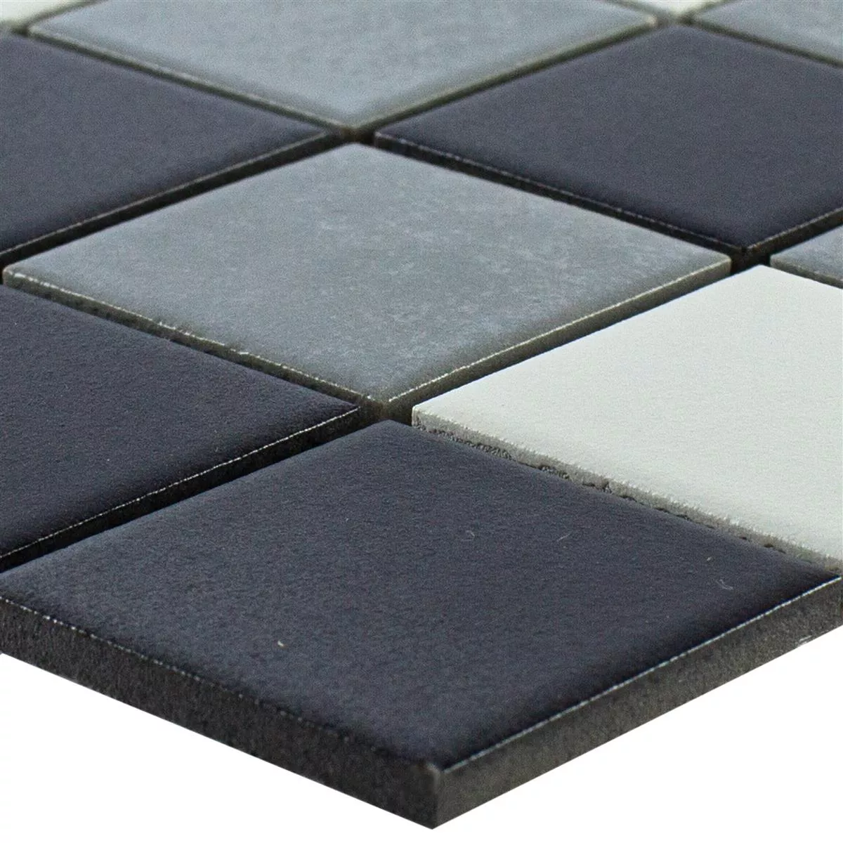 Échantillon Céramique Mosaïque Carrelage Orion Noir Gris