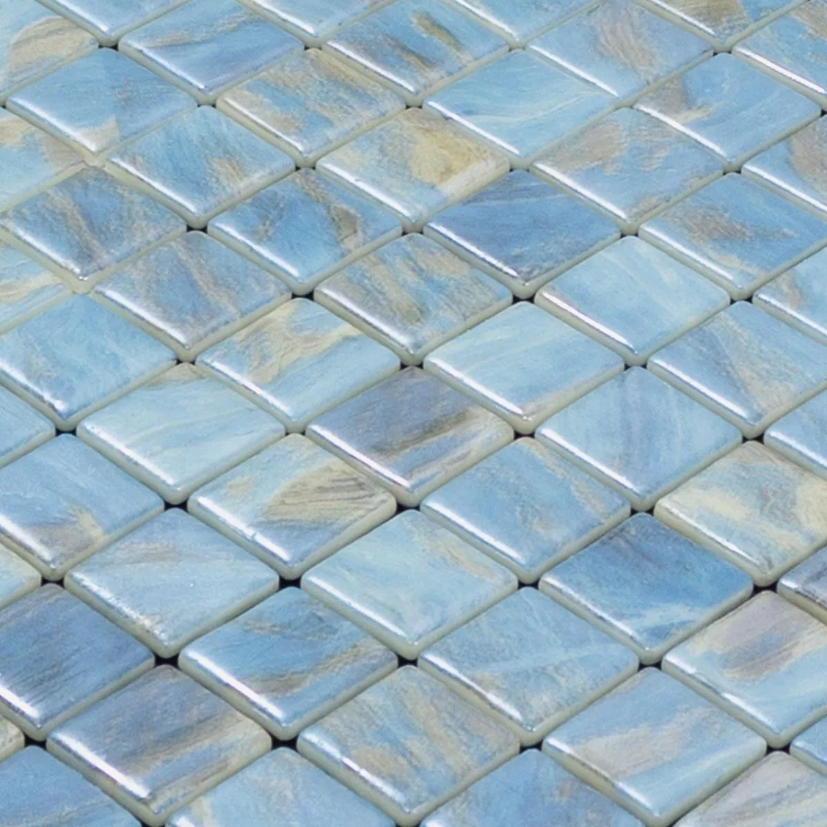 Verre Piscine Mosaïque Alassio Bleu 25