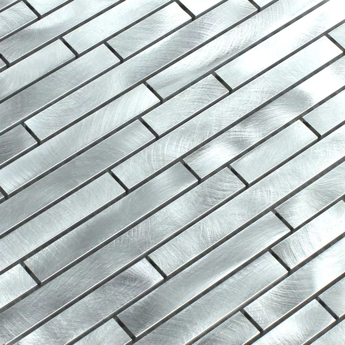 Mosaico Alluminio Metallo Argento Mix