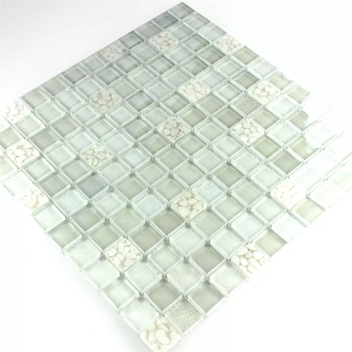 Mosaikfliesen Glas Flaschengrün