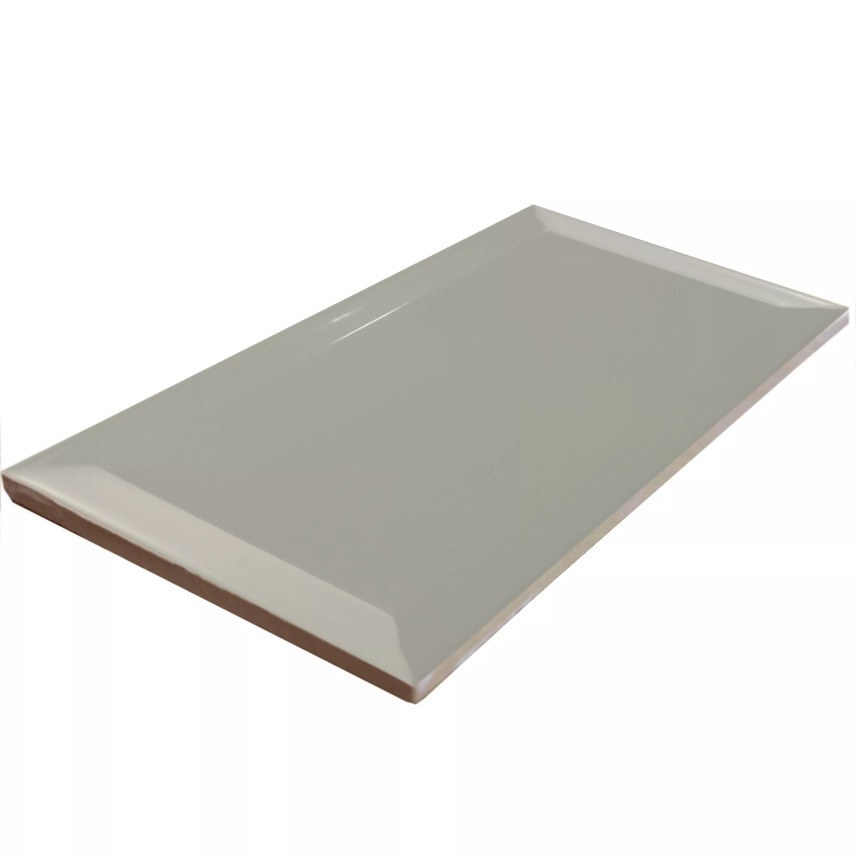 Muster Metro Wandfliesen Brussel Facette 10x20x0,7cm Pizarra