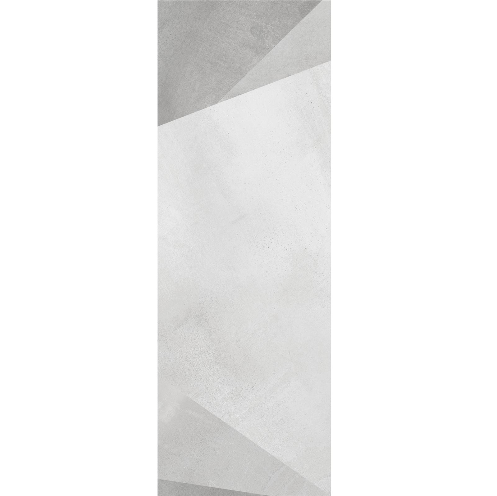 Wandfliesen Queens Rektifiziert Weiß Dekor 6 30x90cm