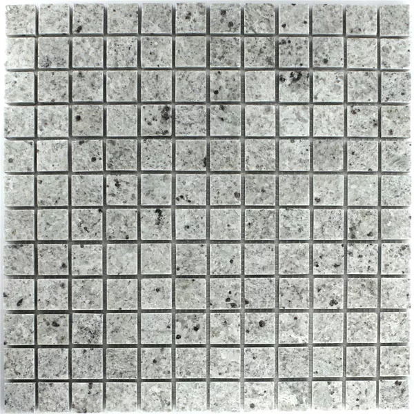 Muster von Mosaikfliesen Granit  Grau Weiss