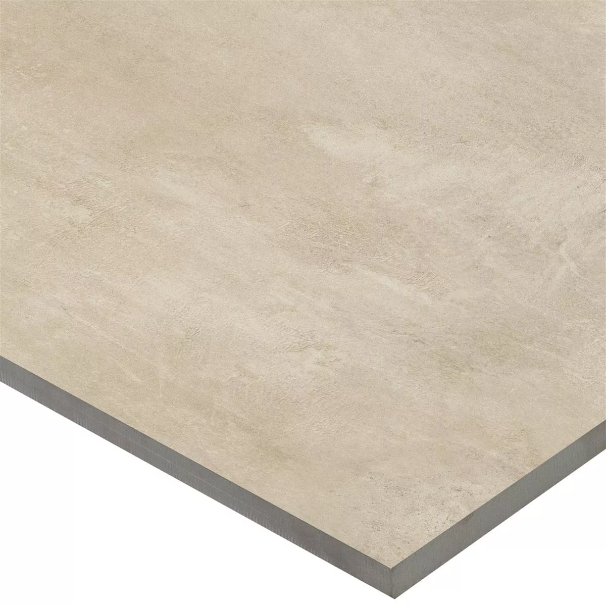 Muster von Bodenfliesen Assos Betonoptik R10/B Dunkelbeige 60x60cm