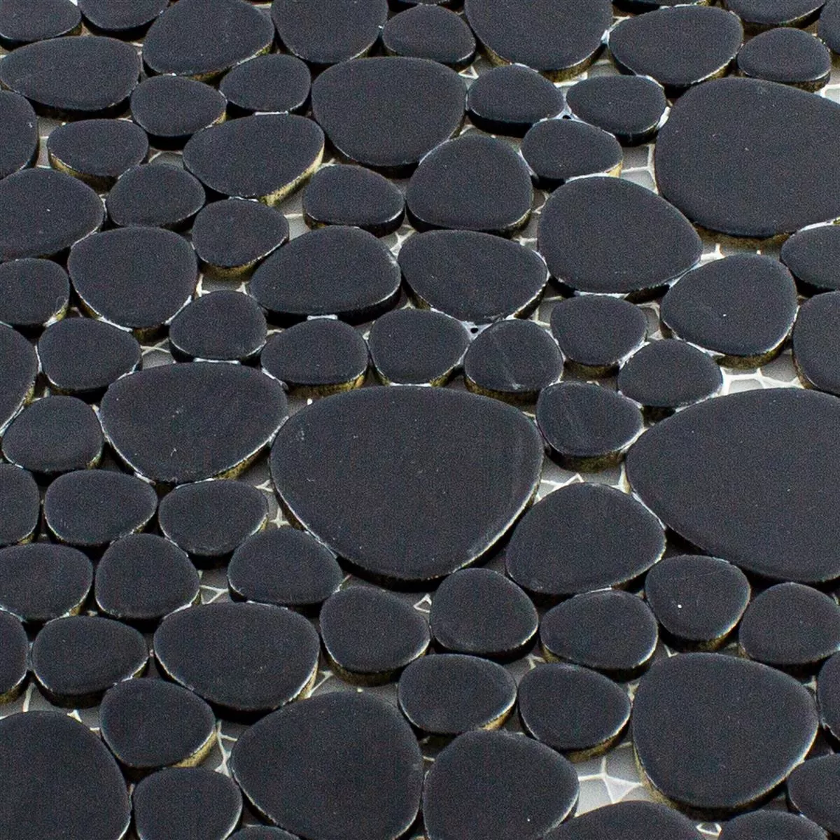 Ceramica Ciottolo Mosaico Sabah Nero Opaco