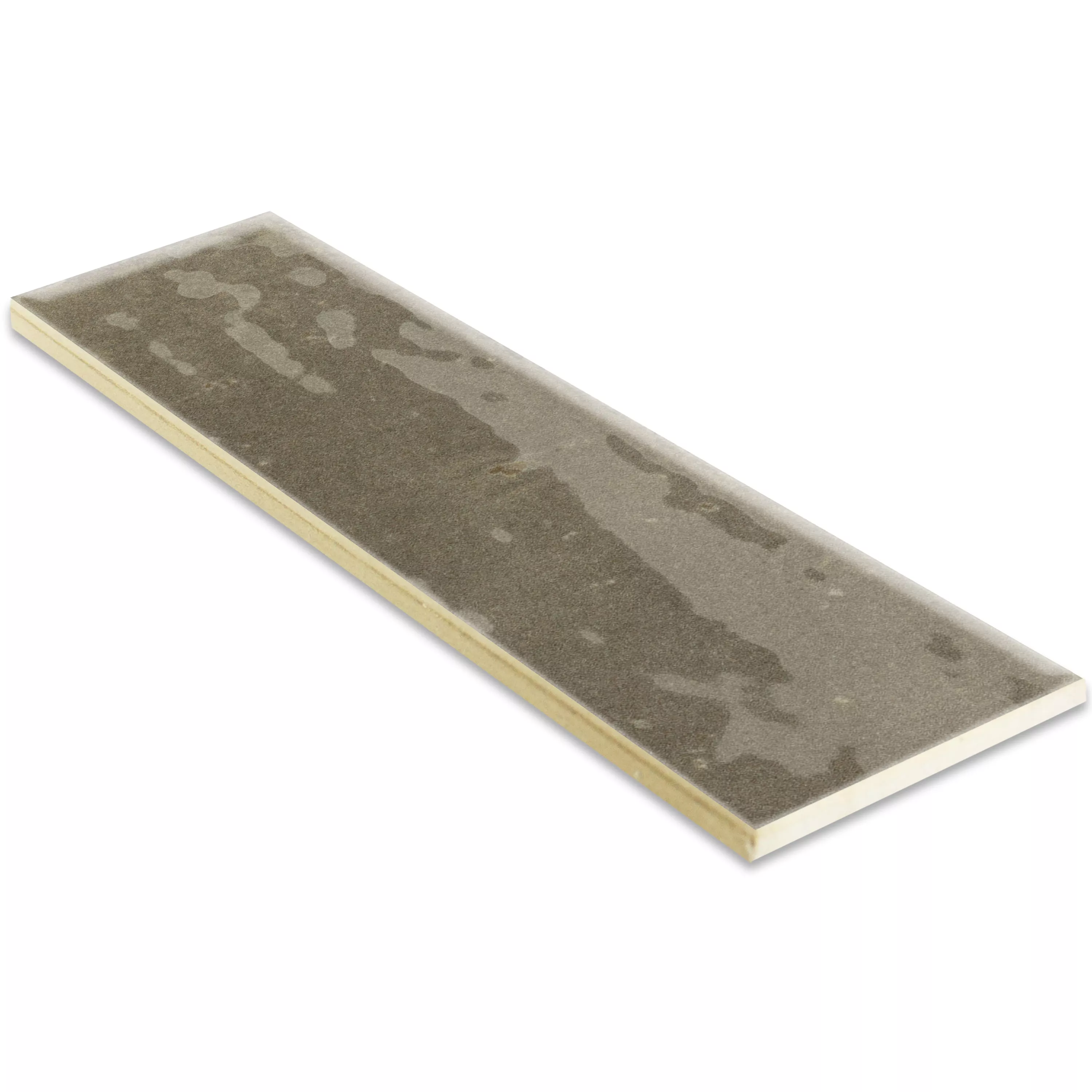 Campione Rivestimenti Arosa Lucida Ondulato Marrone 6x25cm