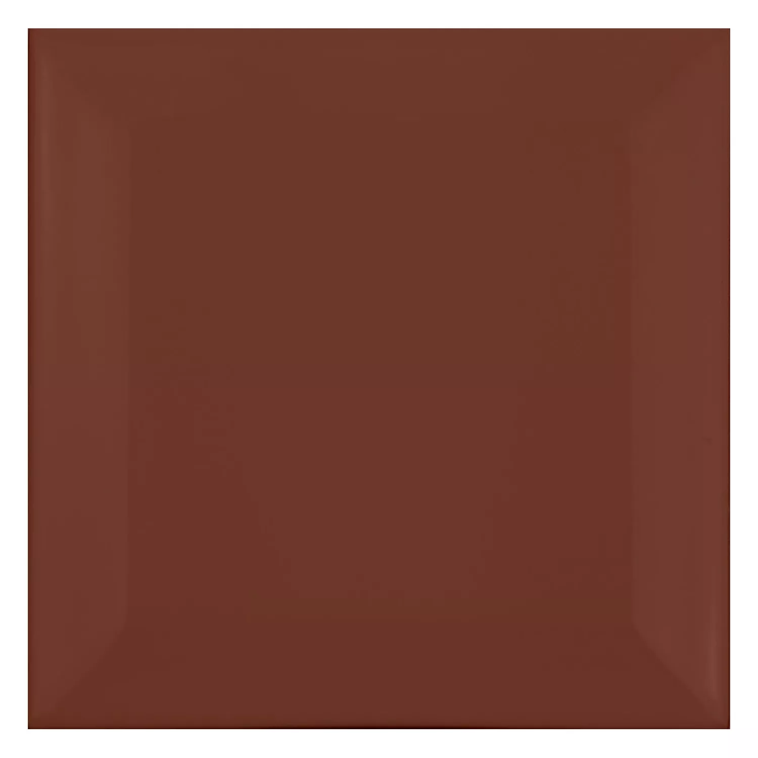 Piastrella metropolitana Marrone Opaco 10x10 cm Sfaccettatura Catarina Marron