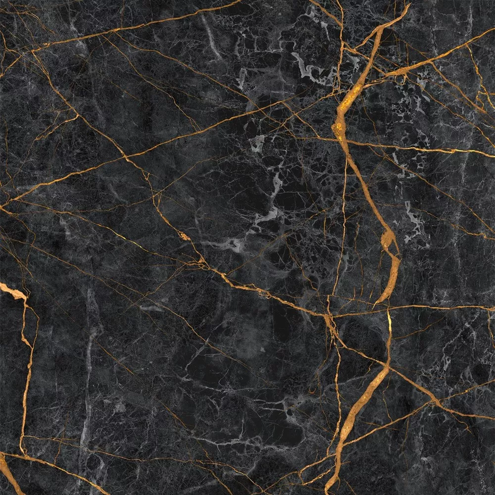 Epos Schwarz Gold Matt 60x60 cm