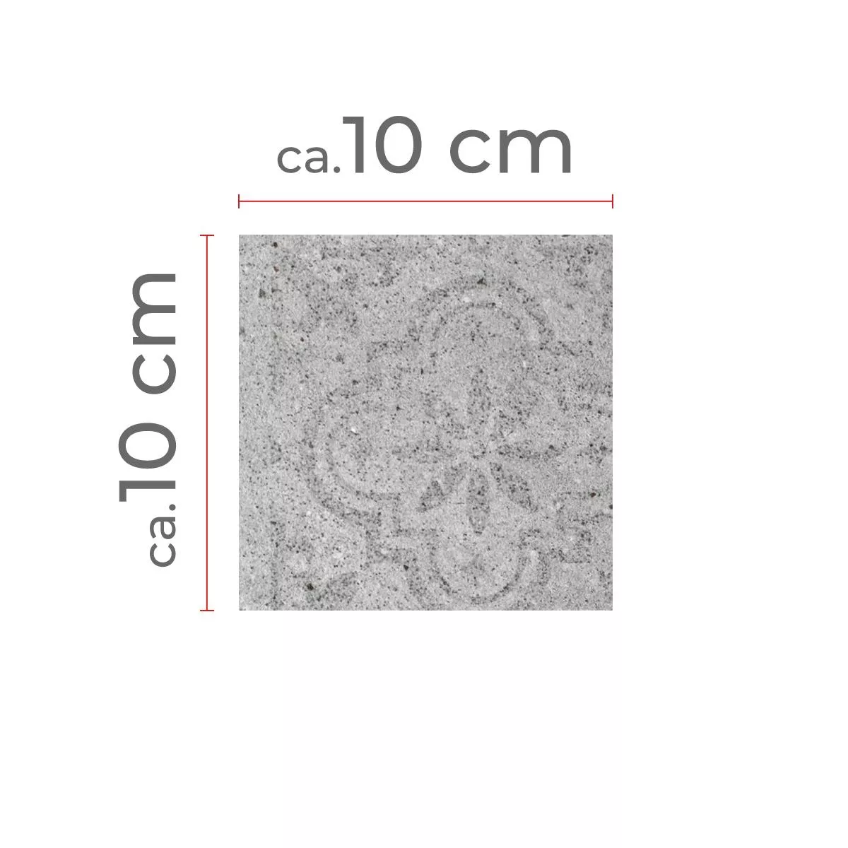 Échantillon Céramique Mosaïque Carrelage Jeylo Optique Rétro Gris Q95