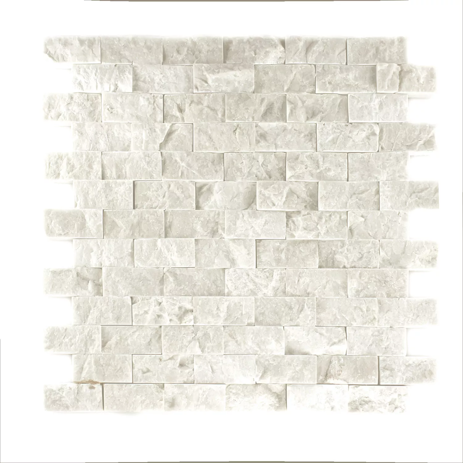 Échantillon Pierre Naturelle Marbré Mosaïque Afyon Beige 3D