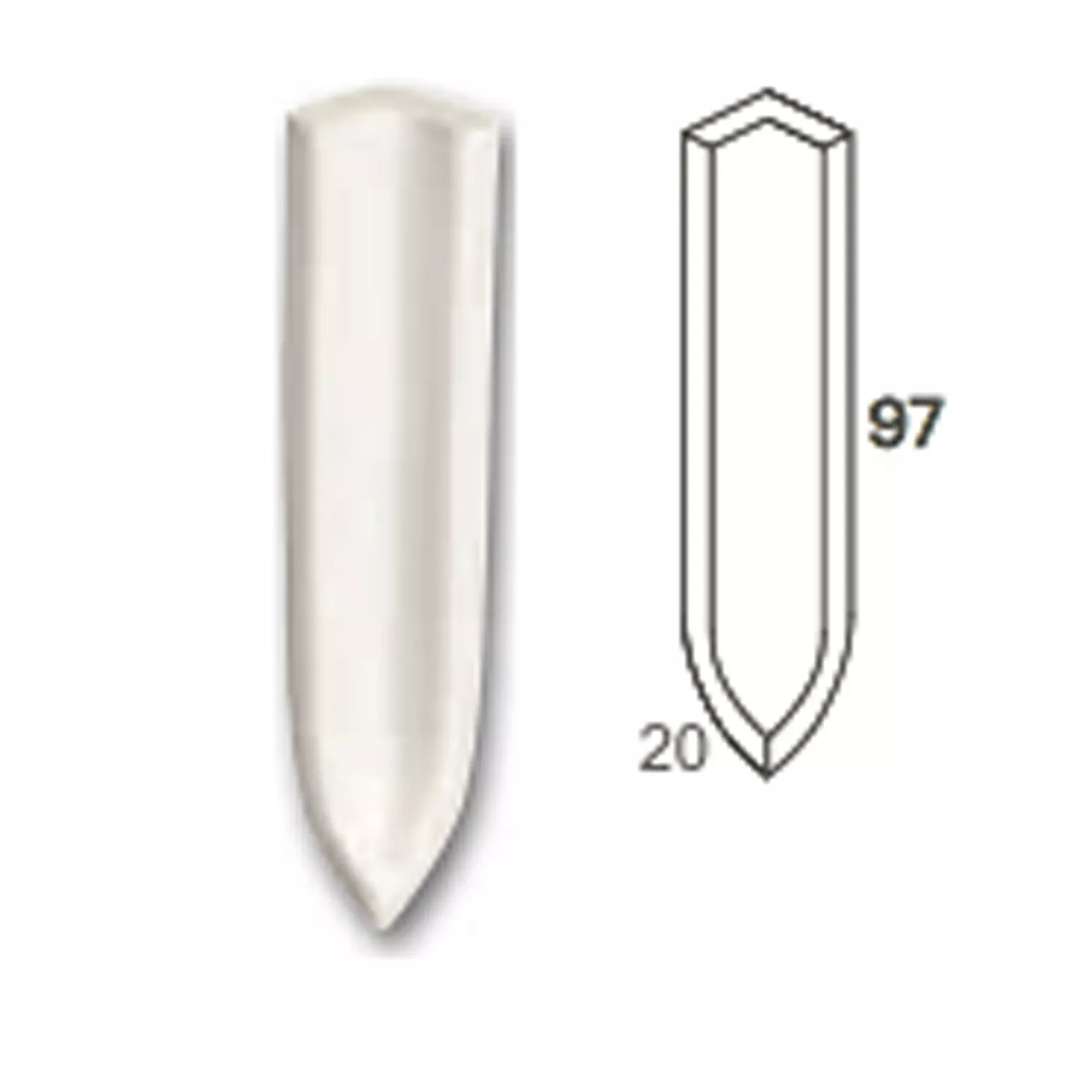 Innenecke Feinkorn Fliese Anthrazit 10x2cm Innenecke Feinkorn Fliese Anthrazit 10x2cm