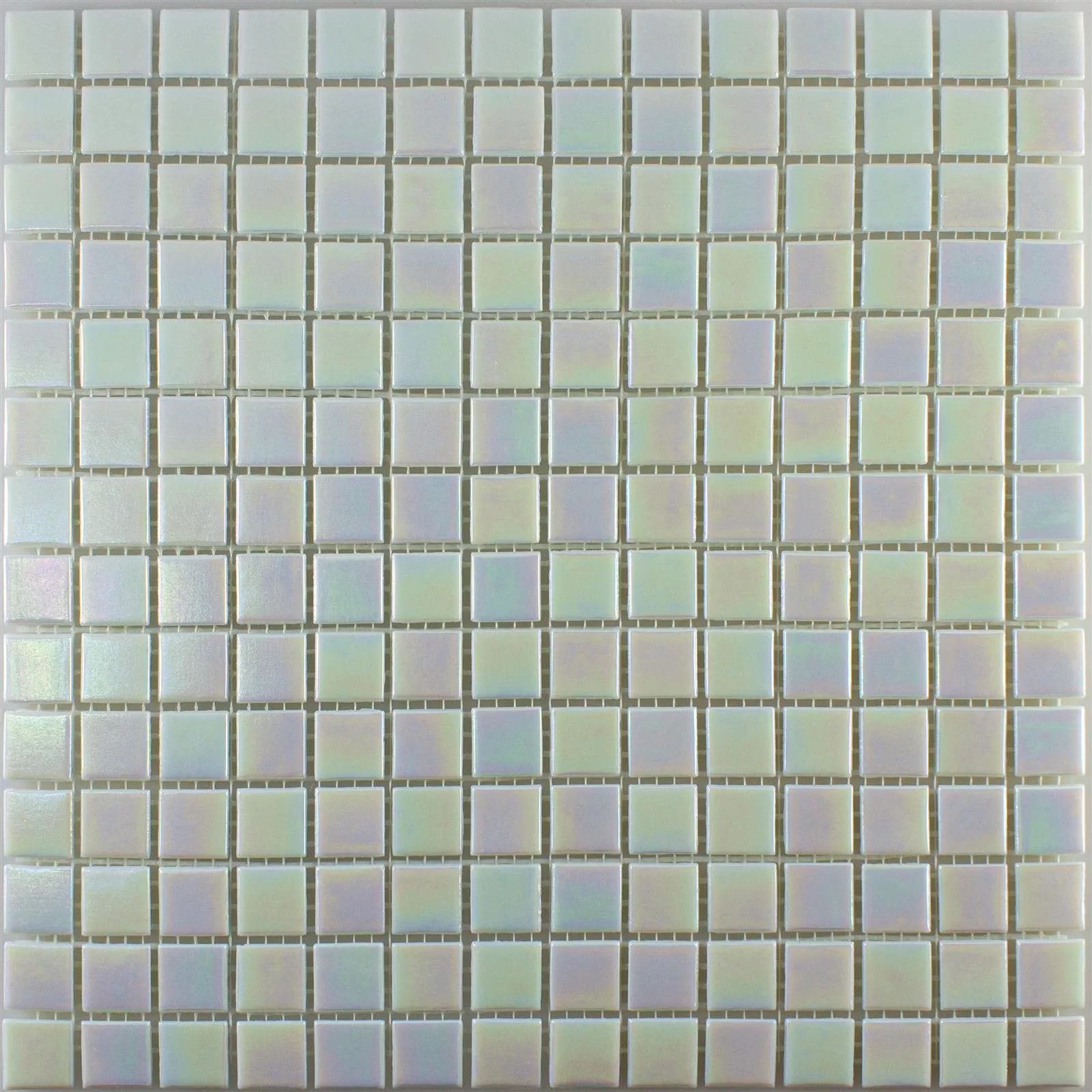 Mosaico Di Vetro Effetto Madreperla Ingolstadt Bianco Piazza 20