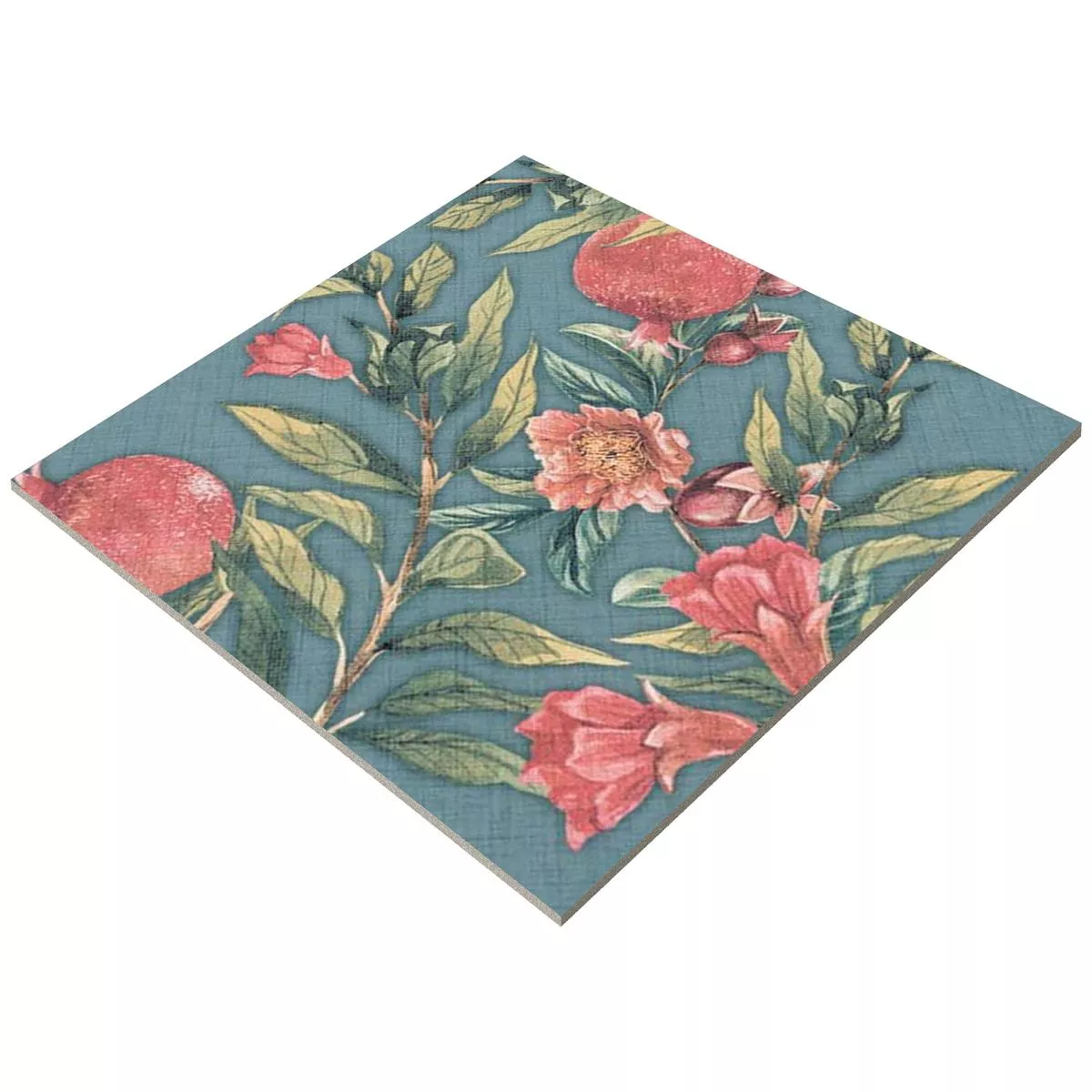 Piastrelle Flowerfield 18,5x18,5cm Blu Decorative