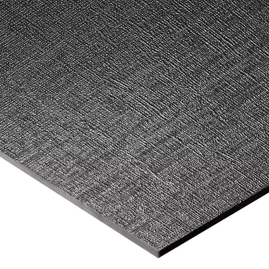 Wandfliesen Vulcano Metall Dekor Schwarz Matt 30x120cm Wandfliesen Vulcano Metall Dekor Schwarz Matt 30x120cm