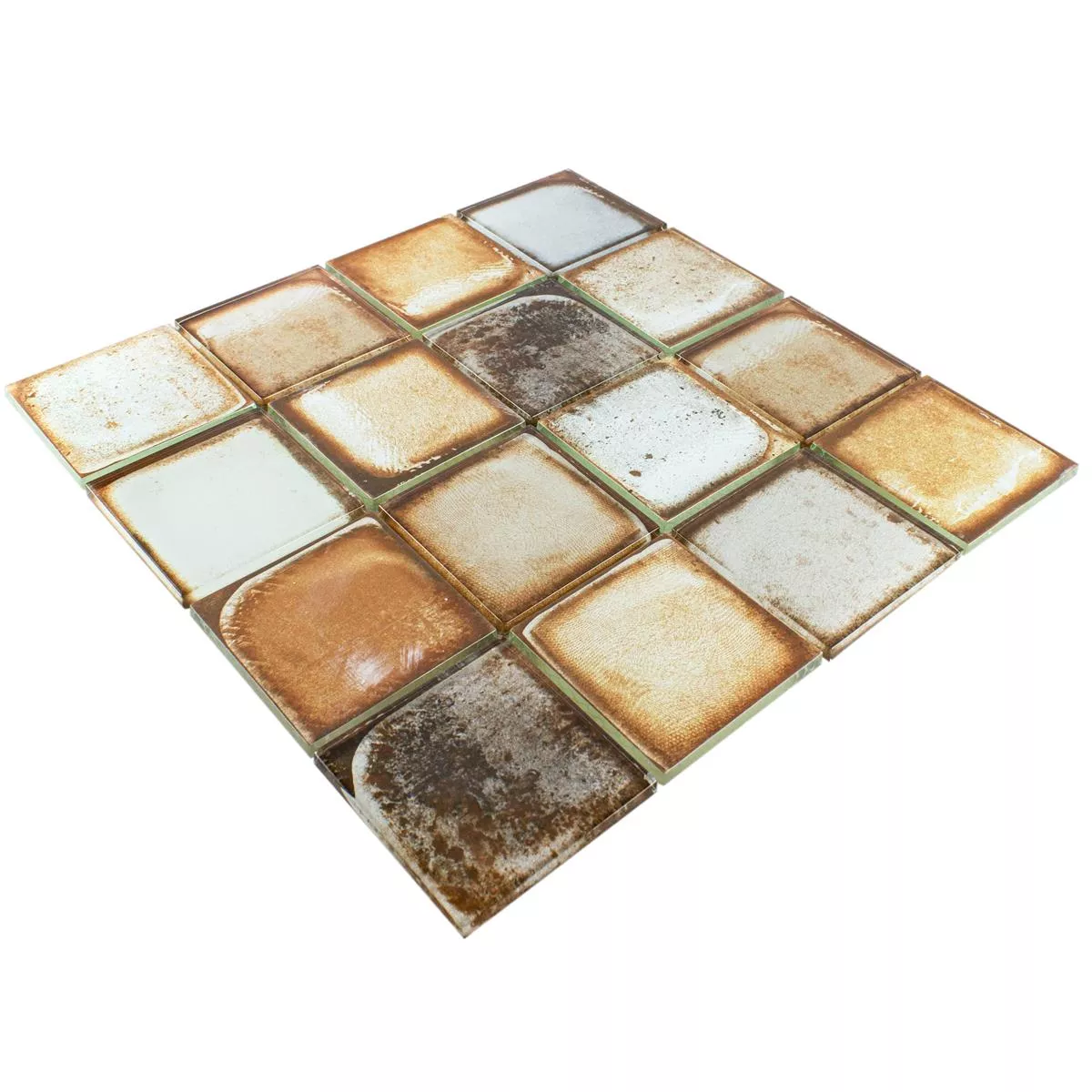 Mosaico Di Vetro Piastrelle Ottica Di Cemento Granada Beige Chiaro