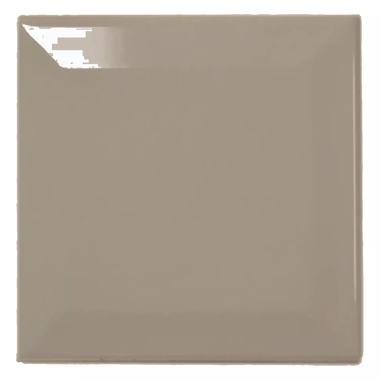 Piastrella metropolitana Marrone Lucida 10x10 cm Sfaccettatura Catarina Mink