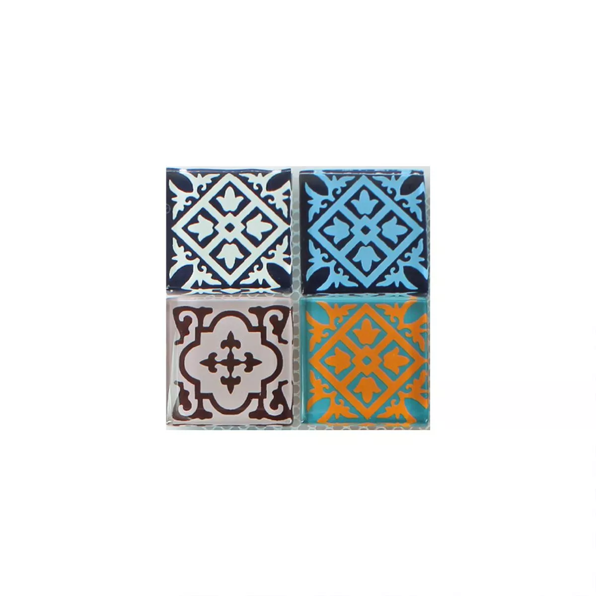 Campione Mosaico Vetro Barock Ornamento Colorato Mix