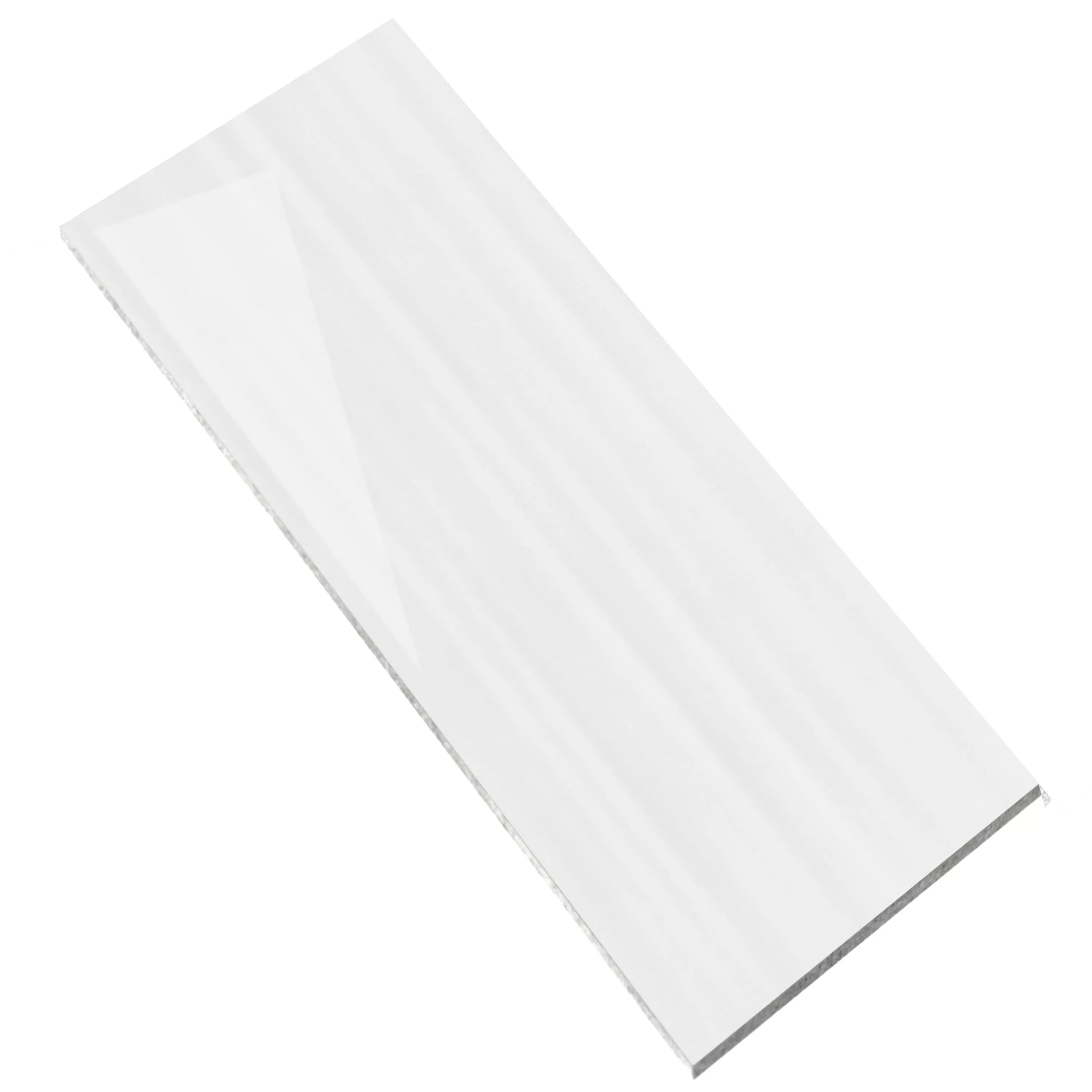 Campione Rivestimenti Richard Onda 30x90cm Bianco Lucida