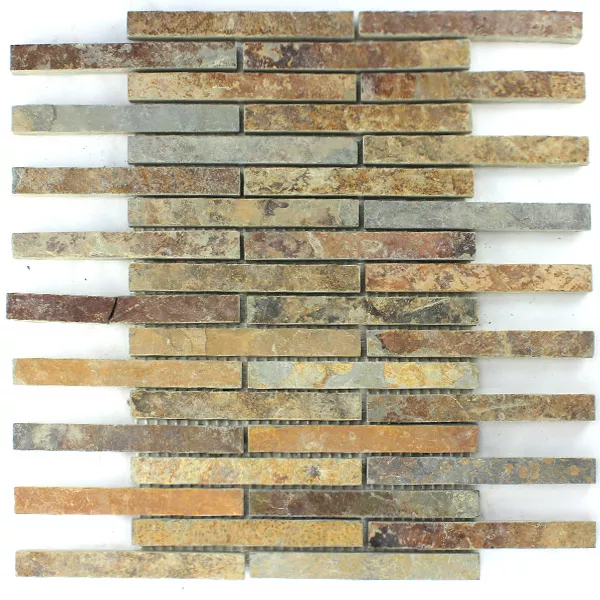 Campione Mosaico Quarzite Pietra Naturale Colorato Mix Stick