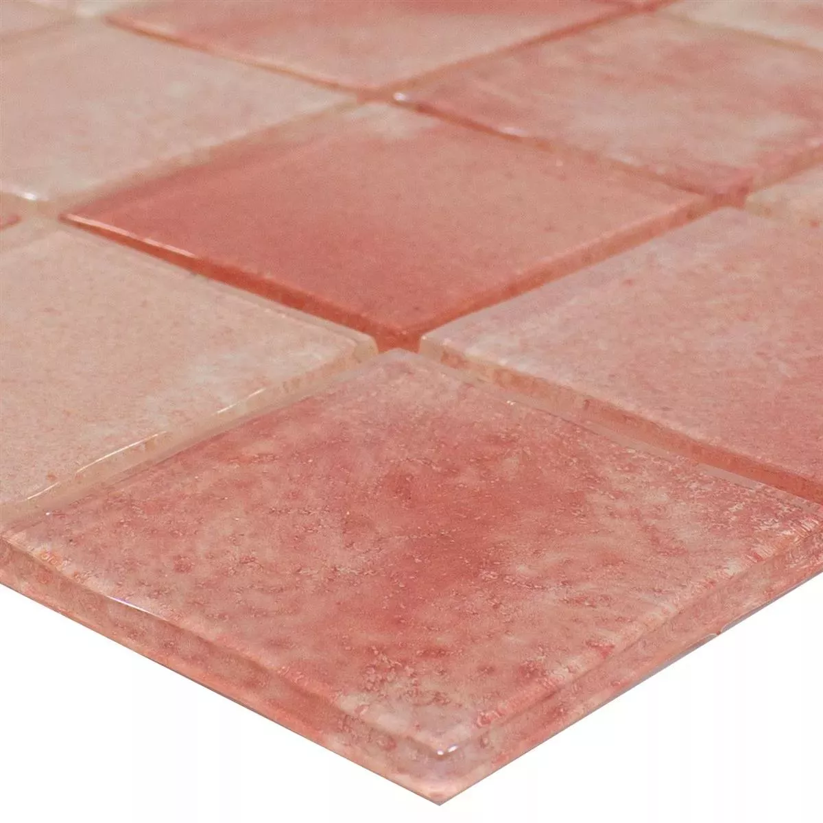 Muster von Glasmosaik Novigrad Rosa 48x48x4 mm
