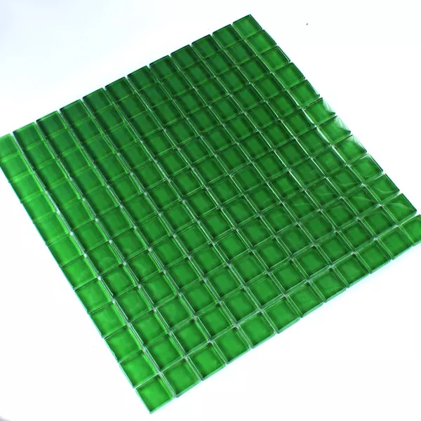 Muster von Glasmosaik  Grün Uni