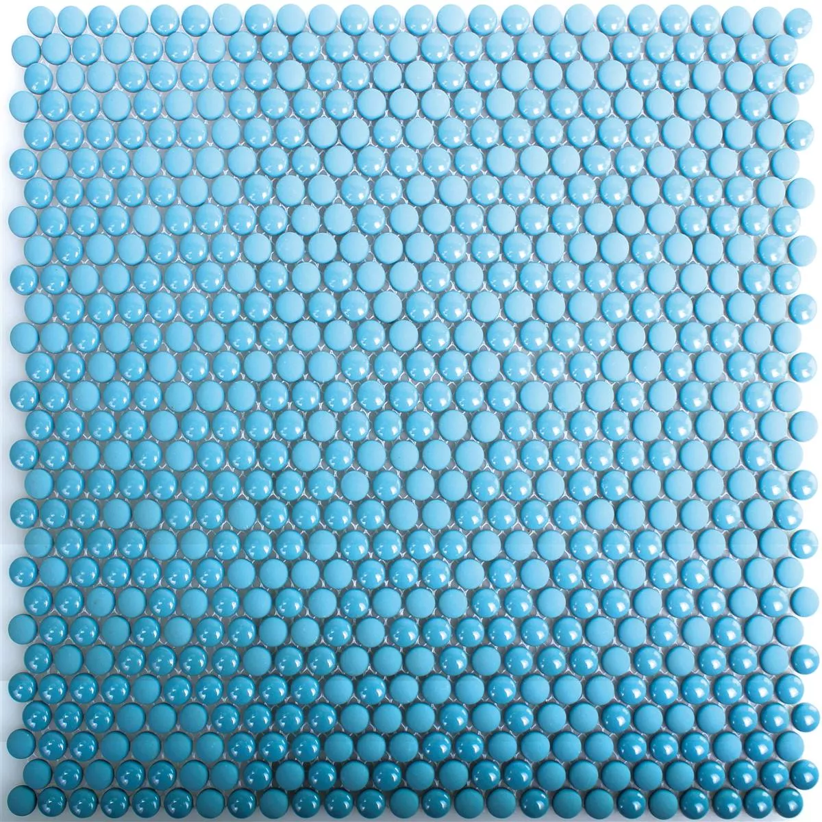 Mosaico Di Vetro Piastrelle Bonbon Rotonda Eco Blu