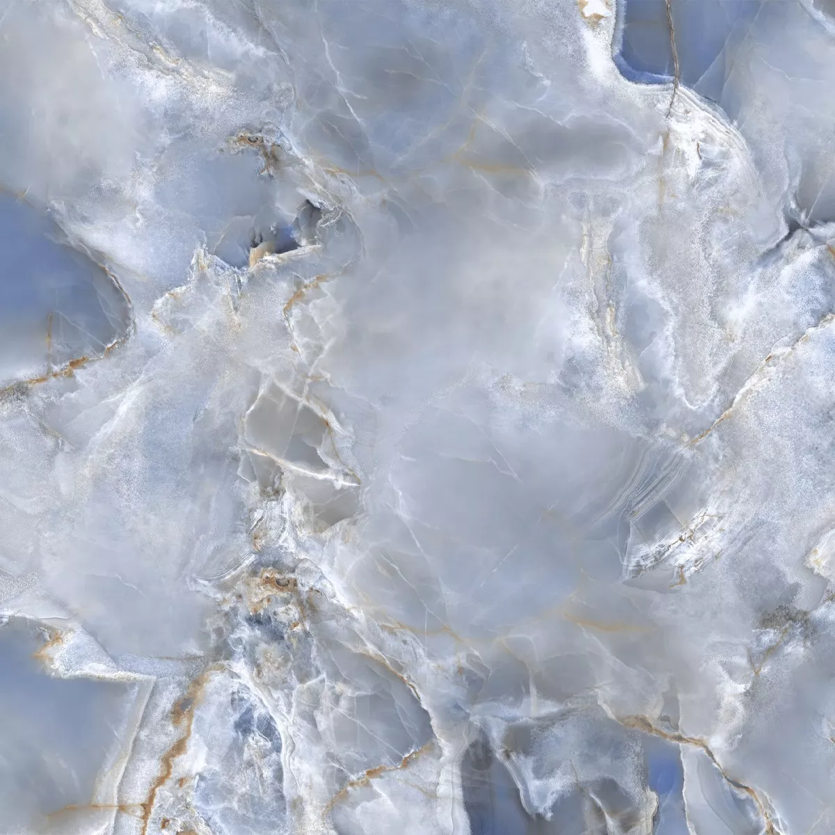 New York Blau Poliert 60x60 cm