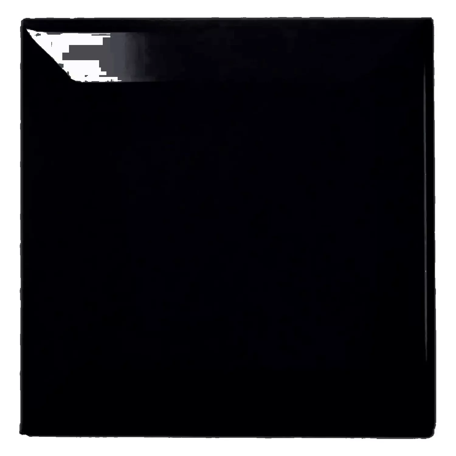 Piastrella metropolitana Nero Lucida 10x10 cm Sfaccettatura Catarina Negro