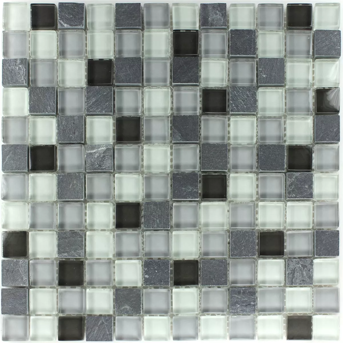 Glas Schiefer Mosaikfliesen Grau Mix