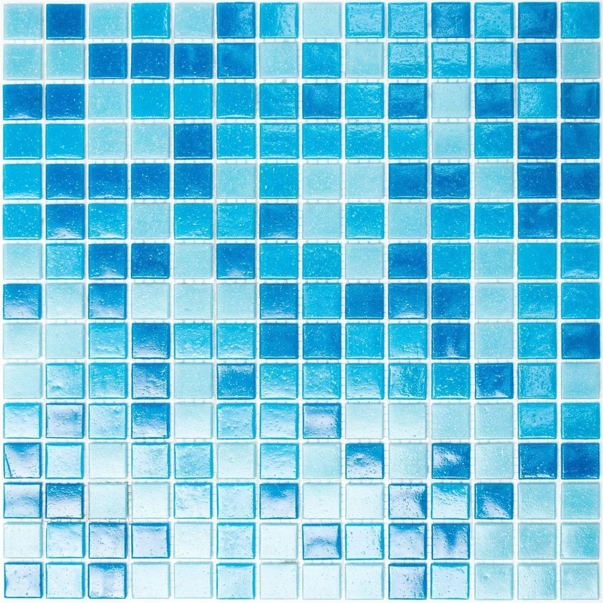 Mosaico Vetro Piastrella Blu Mix