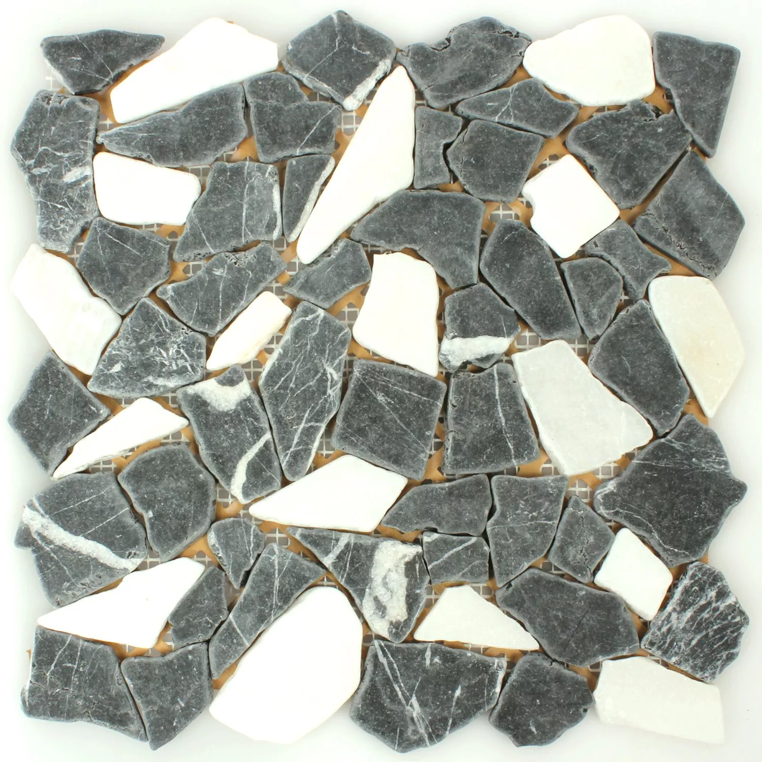 Mosaico Marmo Rotte Piastrelle Verde Botticino