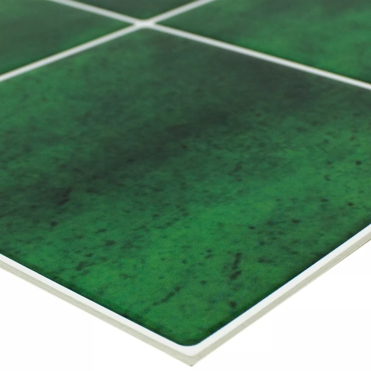 Mosaikfliese Lavin Grün Glänzend Selbstklebend