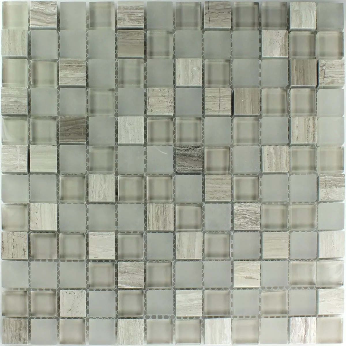Mosaikfliesen Glas Marmor Burlywood 23x23x8mm