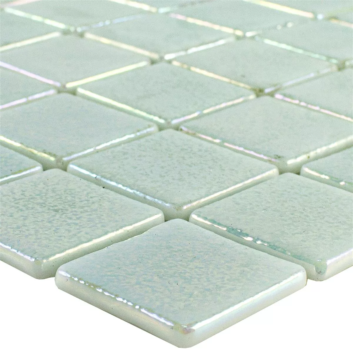 Muster von Glas Schwimmbad Pool Mosaik McNeal Weiß 38